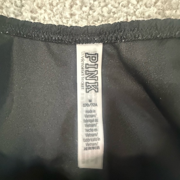 Like new women’s black textured ruffled pink by Victoria’s Secret bikini bottoms - Picture 3 of 3